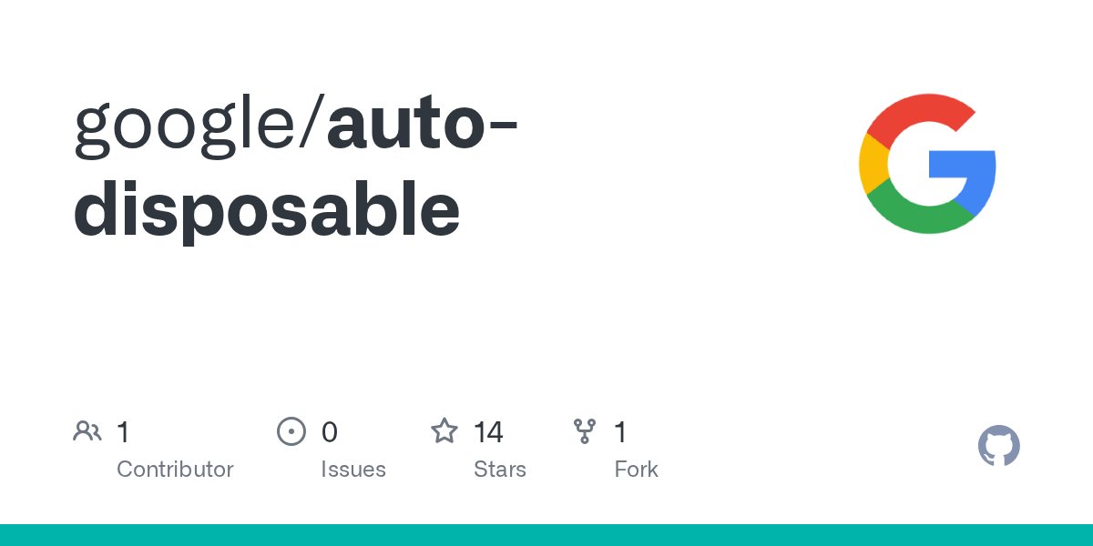 mattjoseph0's tweet card. Contribute to google/auto-disposable development by creating an account on GitHub.