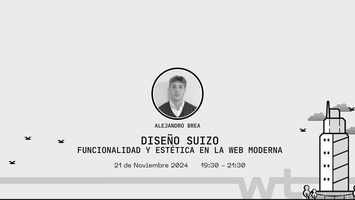 corunawtf's tweet card. Descubre cómo el diseño suizo mejora la estética y funcionalidad en la web moderna con Alejandro Brea. Charla y networking post-evento.