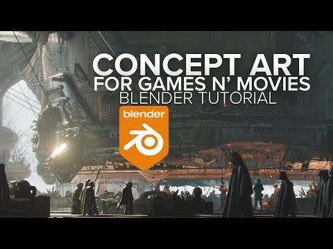 managementguru1's tweet card. Concept Art for Games & Movies in Blender + BLEND FILES