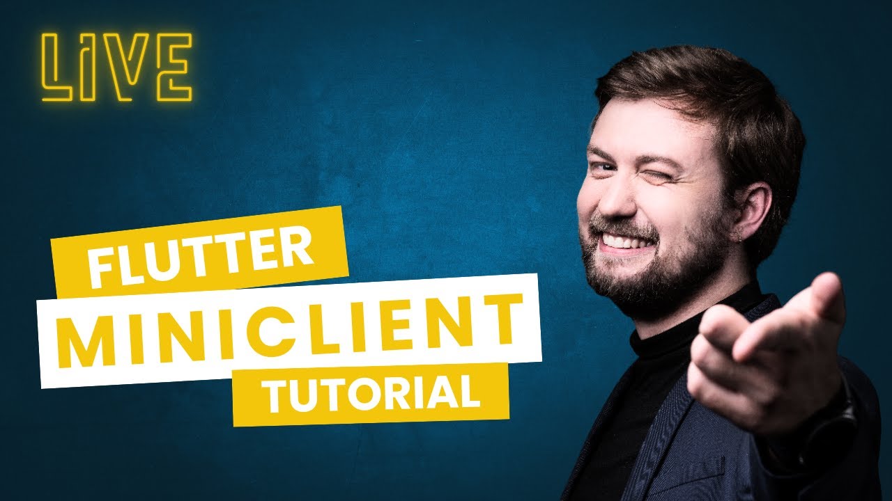 OlexaLe's tweet card. Live Coding: MiniClient Flutter Tutorial