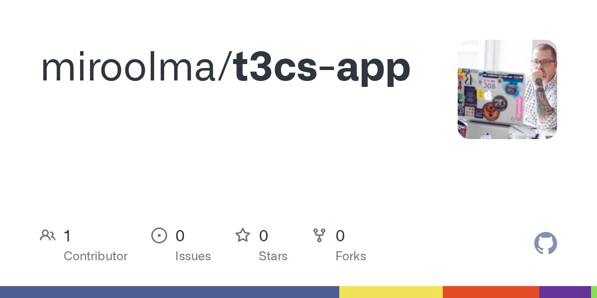 programiro's tweet card. Contribute to miroolma/t3cs-app development by creating an account on GitHub.