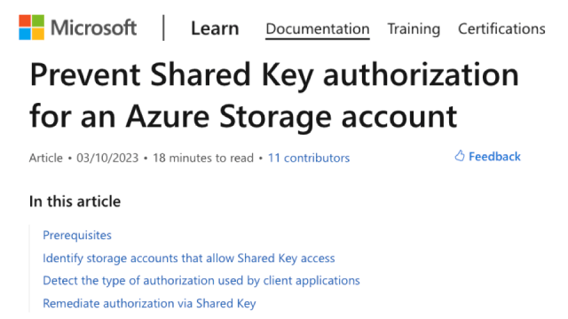 iototsecnews's tweet card. Microsoft Azure Users Warned of Potential Shared Key Authorization Abuse 2023/04/11 SecurityWeek — Azure Active Directory (Azure AD) の認証情報と同様に、Microsoft Azure Storage アカウントで利用できる認証方法には Shared…