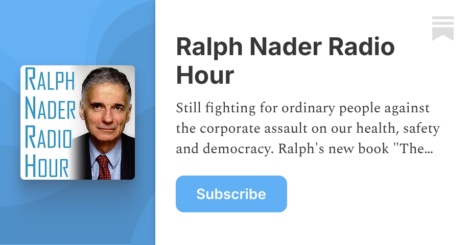 CivicInfluencer's tweet card. Still fighting for ordinary people against the corporate assault on our health, safety and democracy. Ralph's new book "The Rebellious CEO" is out November 14th. For more information go to: rebelli...