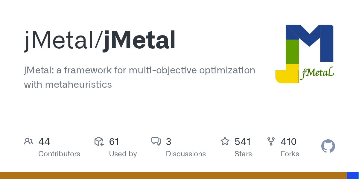 jmetalframework's tweet card. jMetal: a framework for multi-objective optimization with metaheuristics - jMetal/jMetal