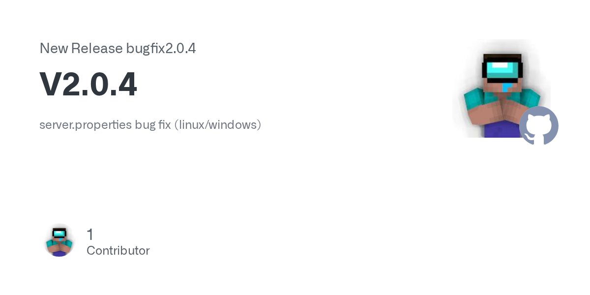 FastServerV3's tweet card. server.properties bug fix (linux/windows)