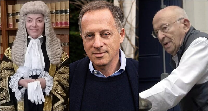 AliAbunimah's tweet card. Victoria Sharp worked for Robert Maxwell and her twin brother sits on charity board with Trevor Chinn.