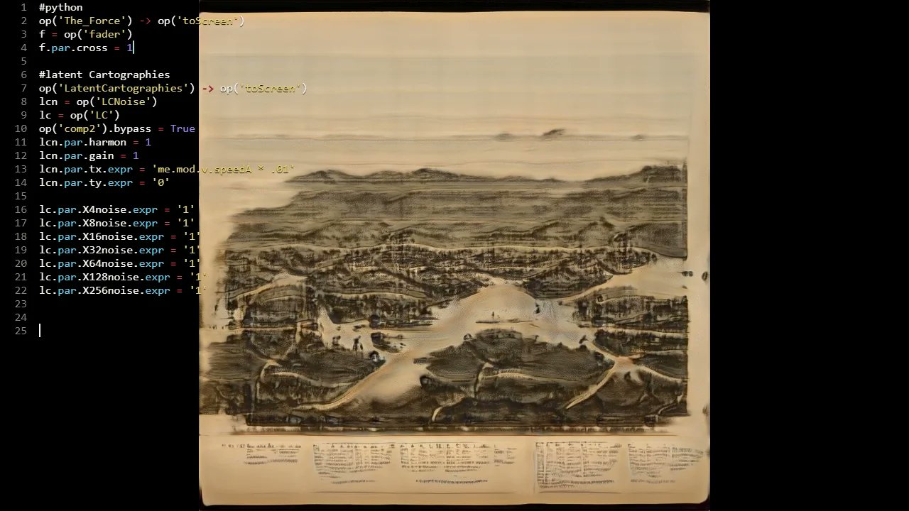 technicusone's tweet card. LatentCartographies (2021)