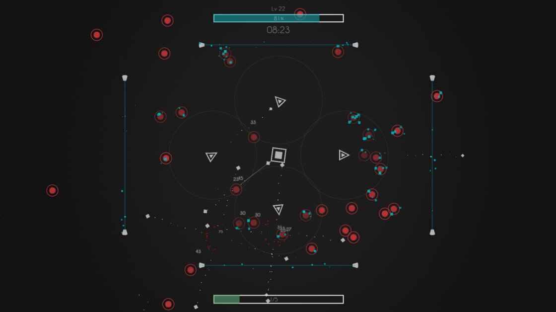 HTML5Arcade's tweet card. You are the core. Evolution is your only weapon.