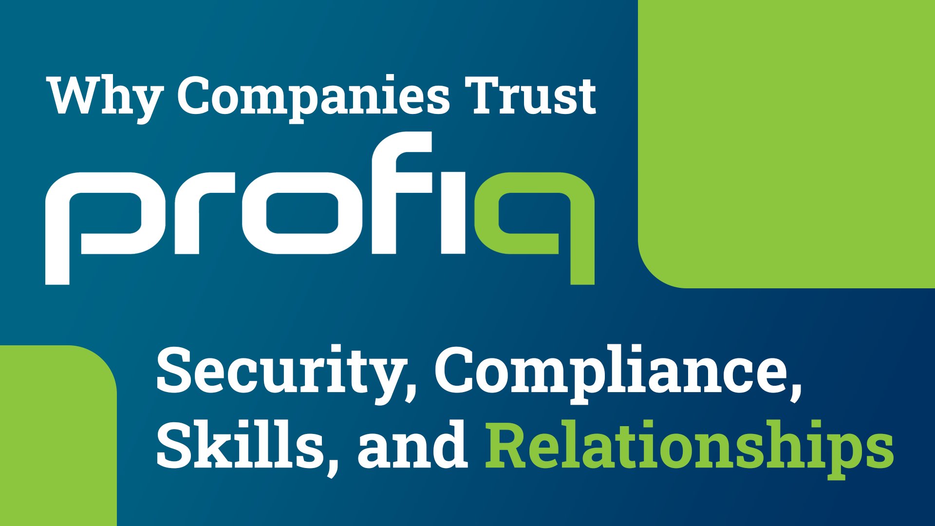 profiqtw's tweet card. Security and Compliance as a Strategic Advantage - Why our Customers Trust Usprofiq’s safeguards aren’t marketing claims, they’re built into the fabric of the company. By following some straightfor...