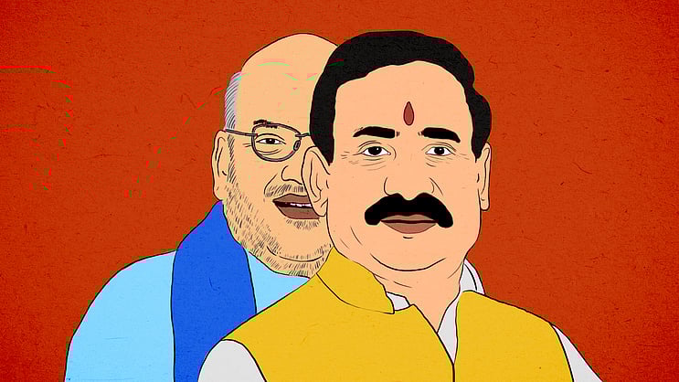 BathaiBaba_Brs's tweet card. The clout and controversies of Narottam Mishra