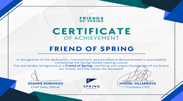 Travelbiz_ie's tweet card. Spring Hotels, Tenerife’s premier hotel group, has launched a new ‘expert’ agent certificate as part of a series of enhancements to their digital training tools and educational assets for trade...