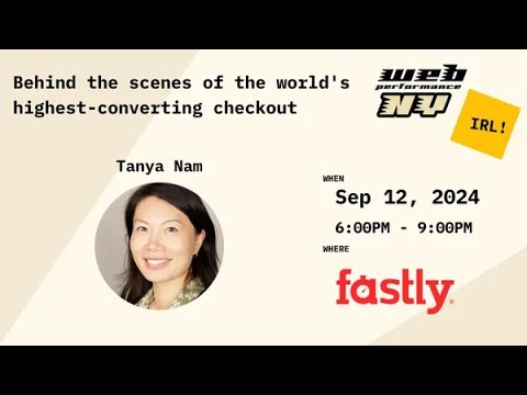 nywebperf's tweet card. Behind the scenes of the worlds highest converting checkout