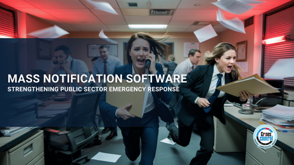 CrisesControl's tweet card. Mass Notification Software helps government agencies send alerts fast and coordinate responses during emergencies.