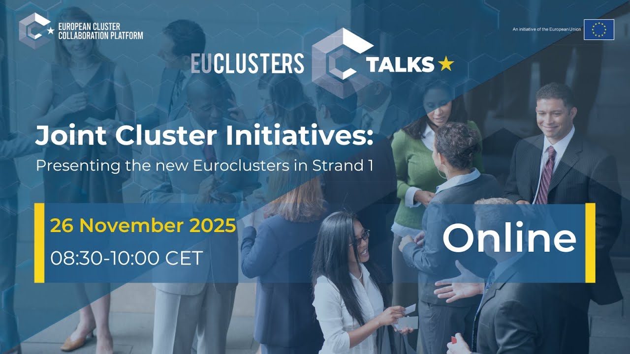 Clusters_EU's tweet card. EU Clusters Talks: Joint Cluster Initiatives: Presenting the new...