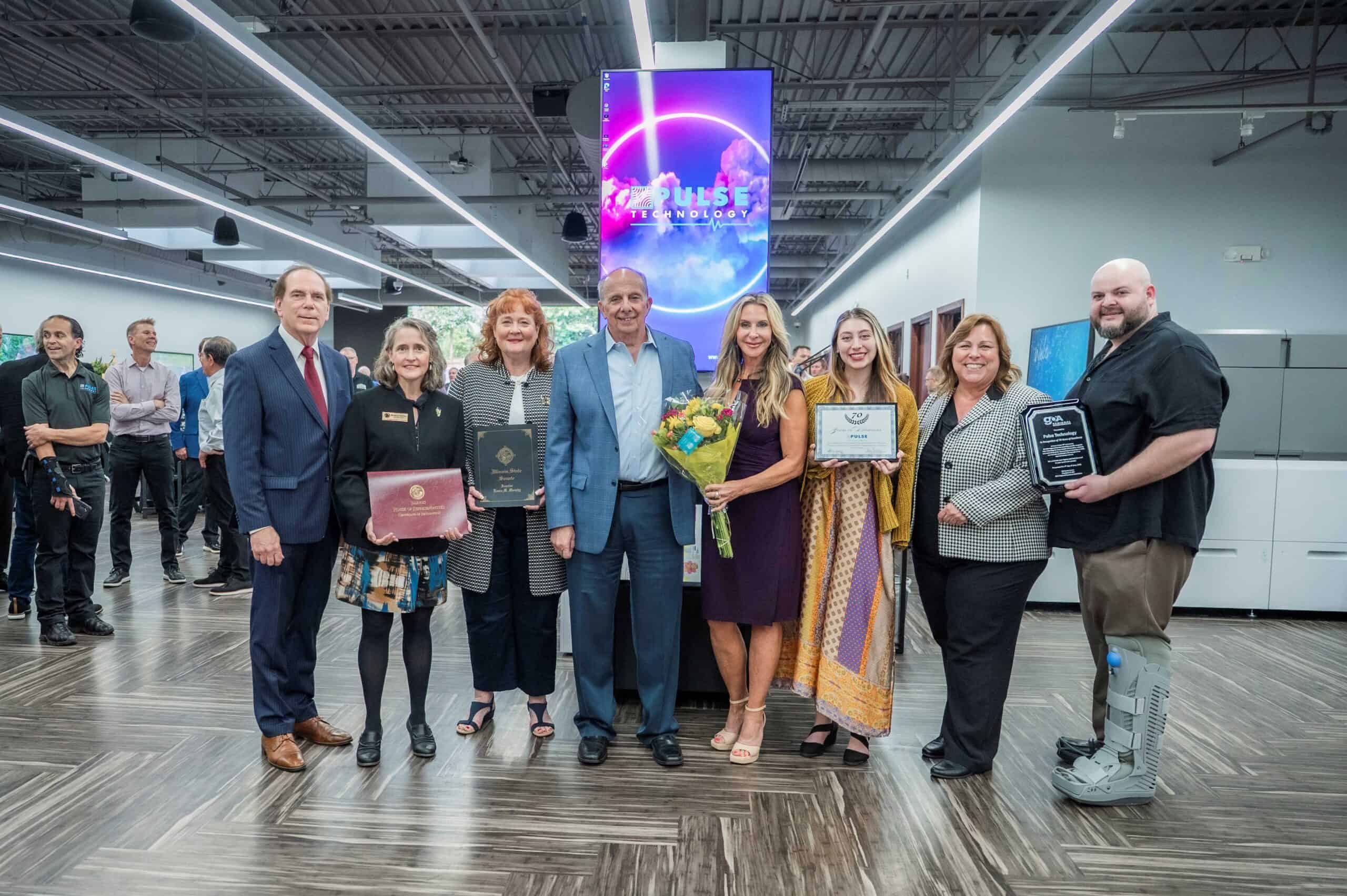 jimfarrellpr's tweet card. A number of local, state and business officials congratulated Pulse Technology on its 70th anniversary at a June 4 reception. Shown in this photo are, Pulse Technology celebrated its 70th anniversary...