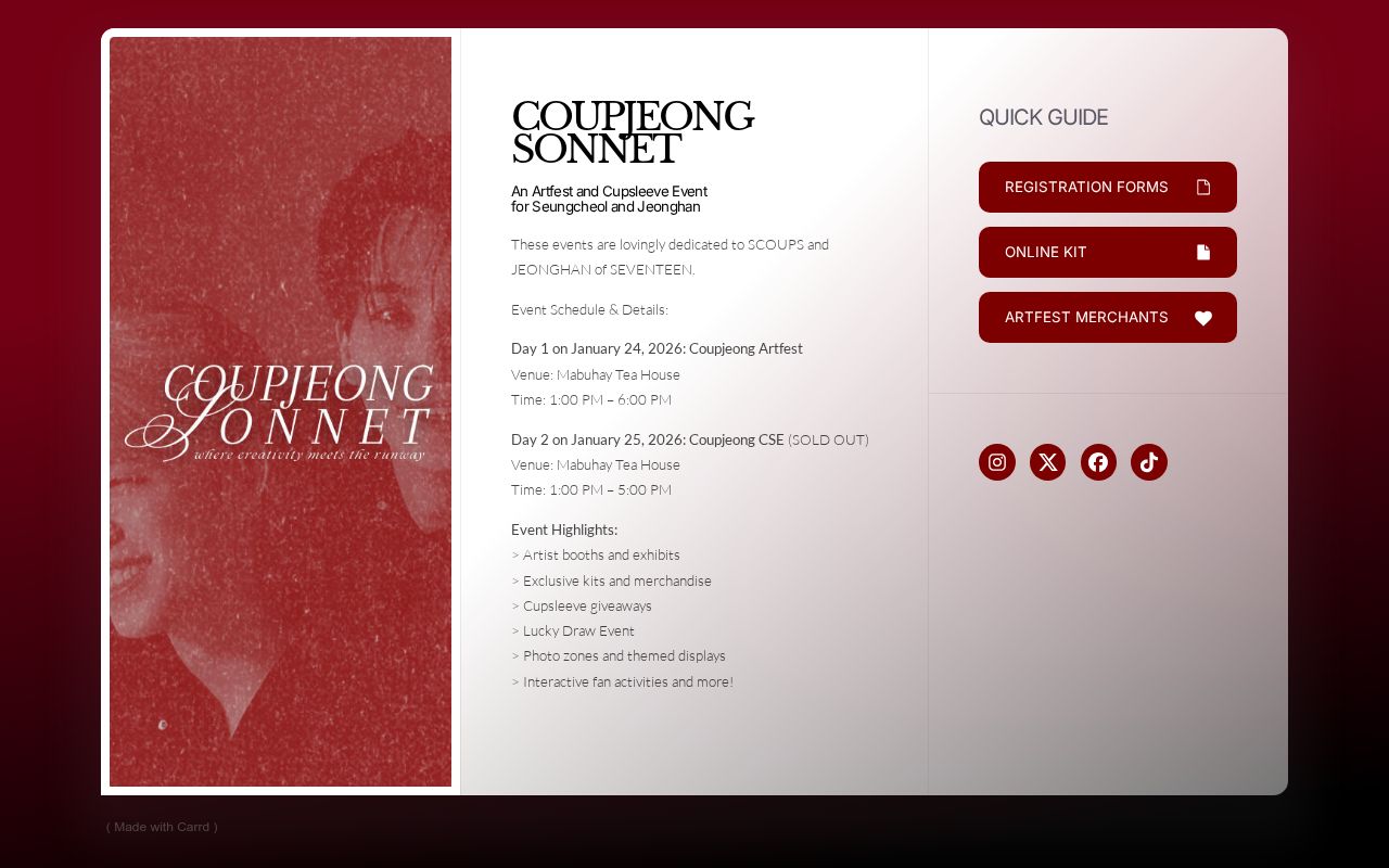 cseforcoupjeong's tweet card. All you need to know about the Artfest and CSE