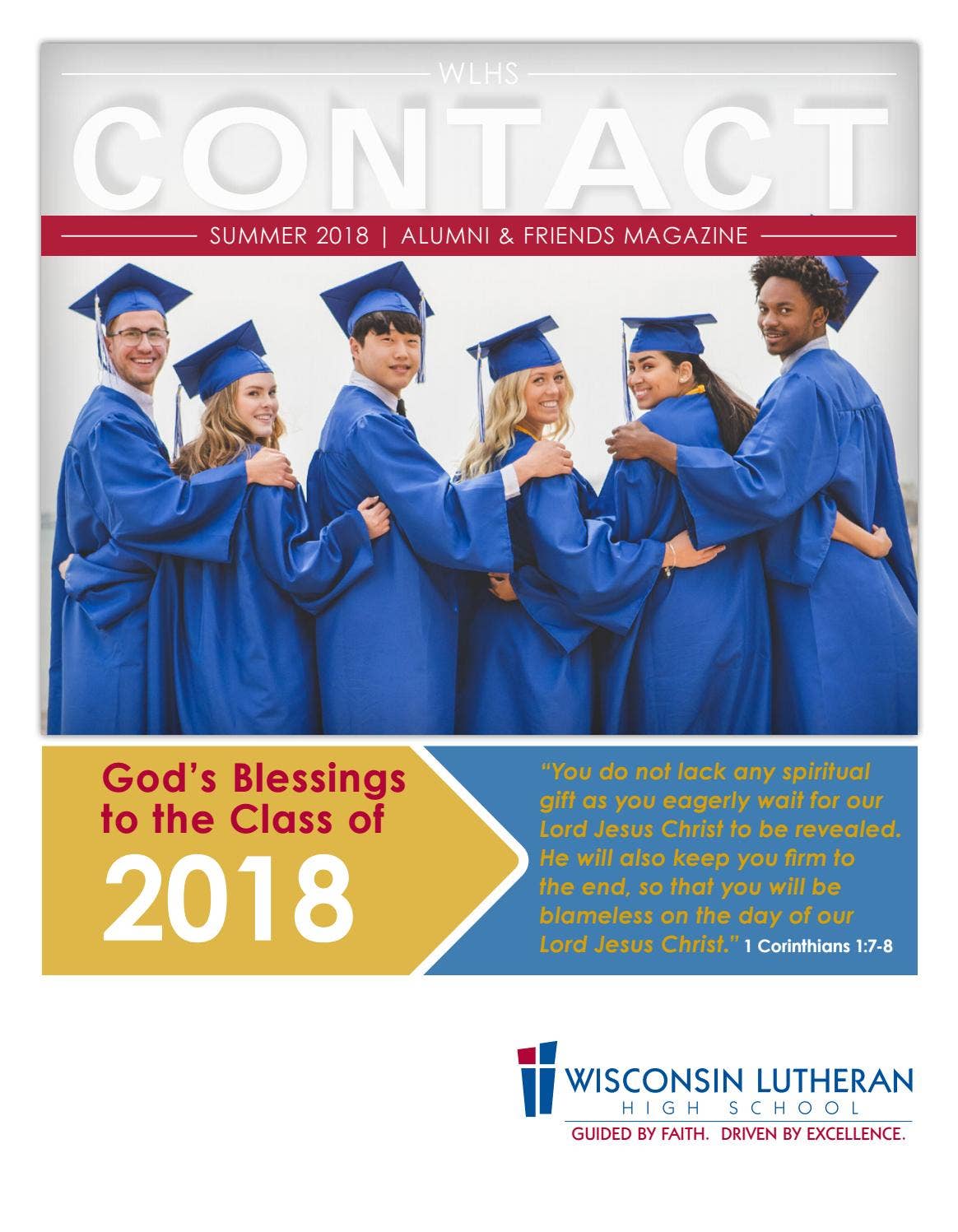 WiscoLutheranHS's tweet card. Graduation edition