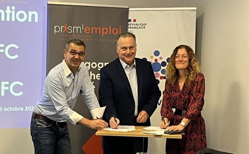 SebastienMinot's tweet card. BOURGOGNE-FRANCHE-COMTÉ : Prism’emploi et France Travail signent un accord en faveur de l'accompa...