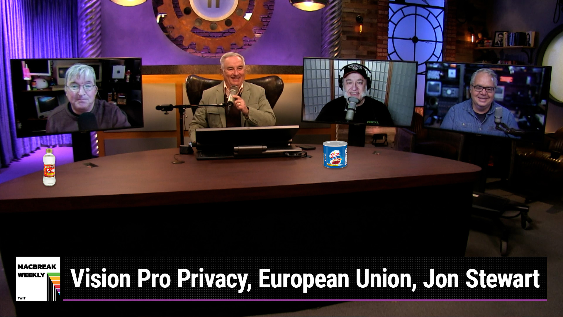 TWiT's tweet card. Jason published his review of the Apple Vision Pro on sixcolors.com! Are there privacy concerns when using the Apple Vision Pro? Jon Stewart says Apple canceled his show