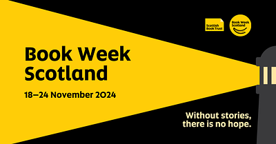 BookWeekScot's tweet card. We are a national charity bringing the benefits of reading and writing to everyone in Scotland.