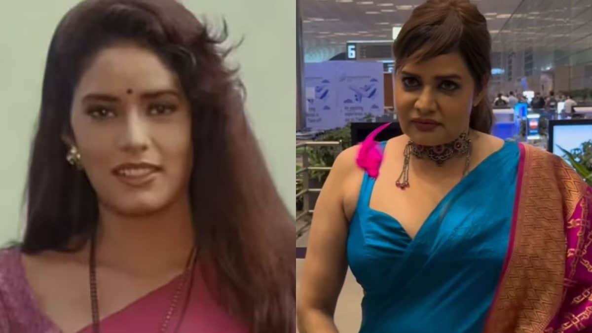 CNNnews18's tweet card. Famed for her role in 'Mohra' alongside Suniel Shetty and Akshay Kumar, this actress resurfaced in Mumbai after years, sparking renewed interest in her Bollywood journey