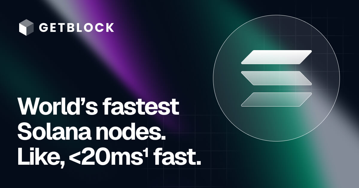 getblockio's tweet card. Connect to Solana blockchain via reliable MEV-protected RPC endpoints with gRPC. Build your crypto apps with GetBlock.