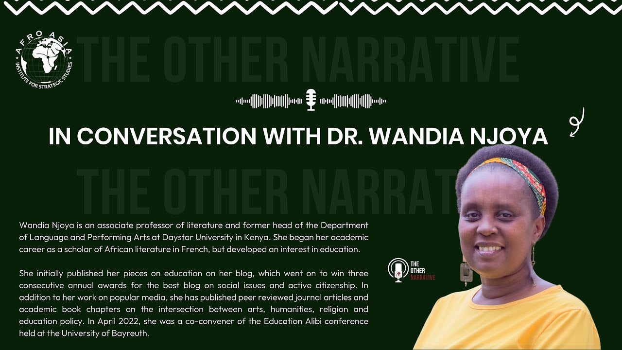 wmnjoya's tweet card. Unraveling the School System: On Education with Professor Wandia Njoya