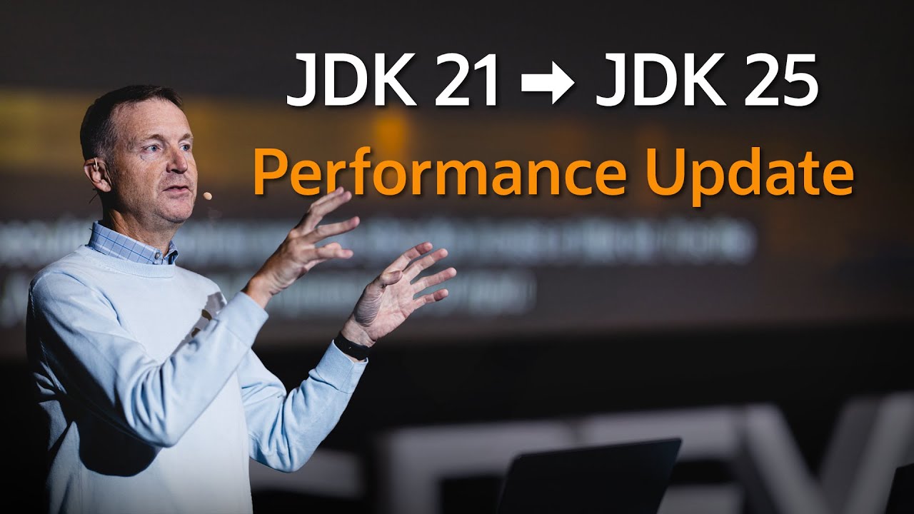ethauvin's tweet card. From JDK 21 to JDK 25 - Java Performance Update 2025