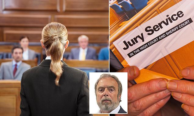 ClarkeMicah's tweet card. Without a jury, a criminal courtroom is just a chamber full of state employees, trying to work out how long the defendant should go to prison for.