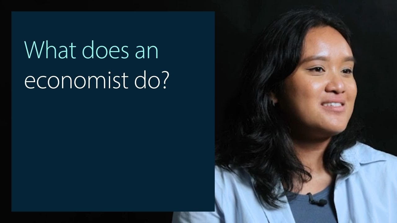 CastorinaDiana's tweet card. What does an economist do?