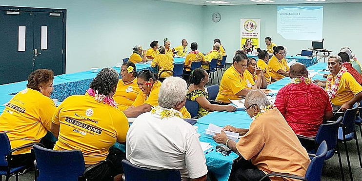 UCLGlobalHealth's tweet card. Thirty village leaders and Samoa Victim Support Group (S.V.S.G.) representatives from 10 villages are currently undergoing training as local researchers as part of a gender violence survey.The 30...