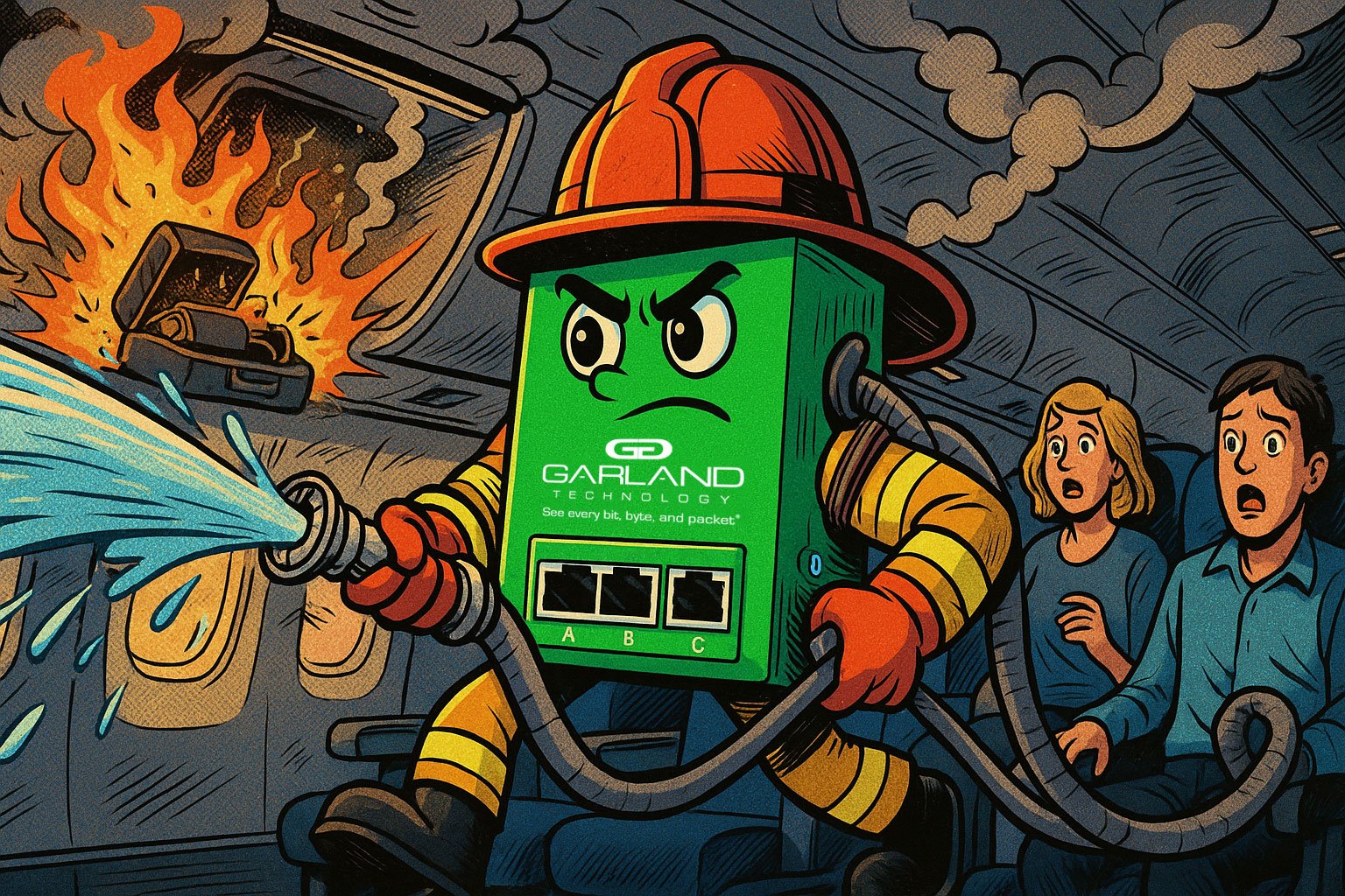 GarlandTech's tweet card. Lithium-ion fires are real. Learn why Garland Technology says no batteries in Network TAPs and how dual power and failsafe design keep networks online safely.