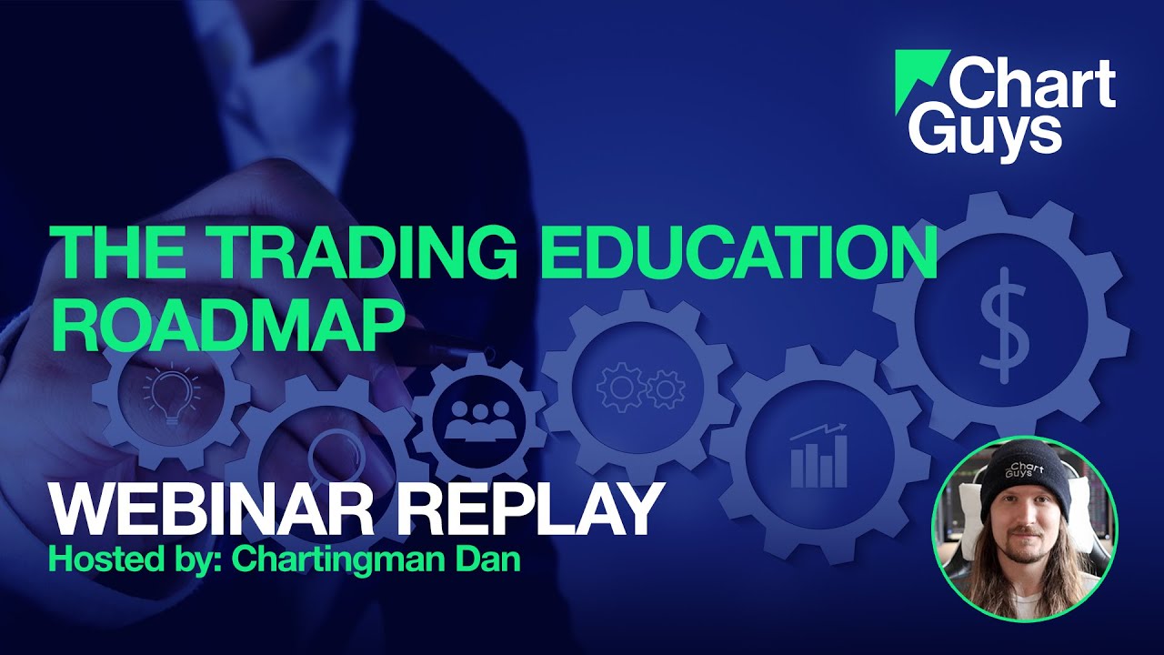 ChartGuys's tweet card. Trading Education Roadmap