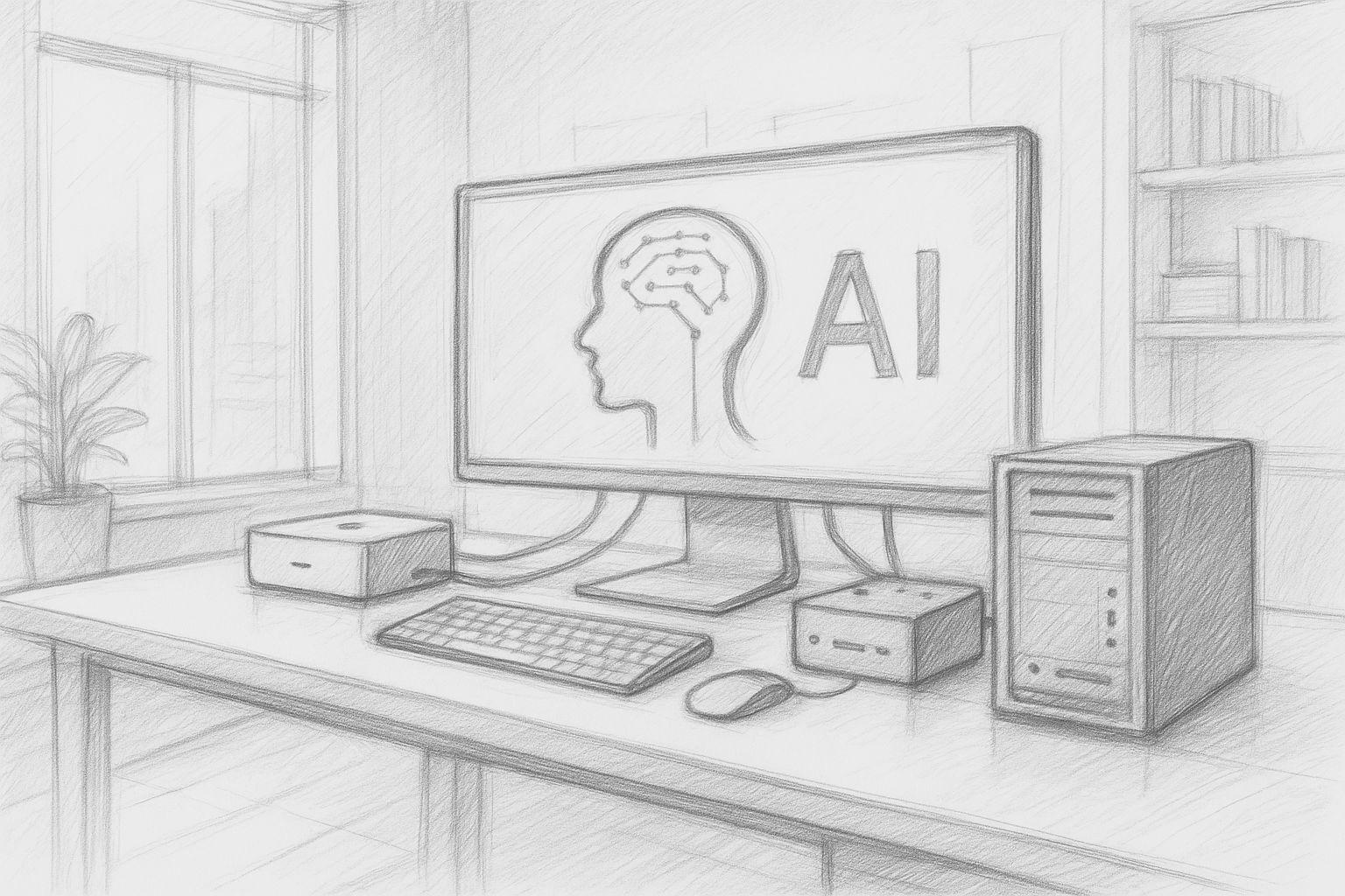 MarkusSchall's tweet card. Welche Hardware eignet sich 2025 für ein eigenes KI-Studio? Von Apple Silicon über GPU-Workstations bis zu gebrauchten High-End-Karten.