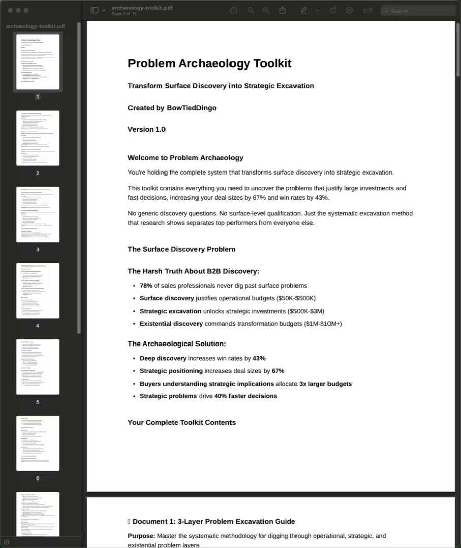 BowTiedDingo's tweet card. Mastering the Art of Sales: Uncovering Hidden Opportunities 💼