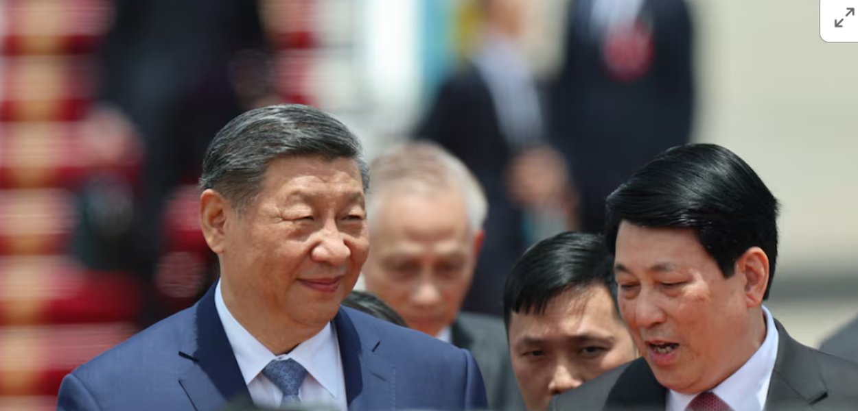 mmargapc's tweet card. Em visita a Hanói, lÍder chinês defende maior cooperação para enfrentar impacto das tarifas impostas por Washington