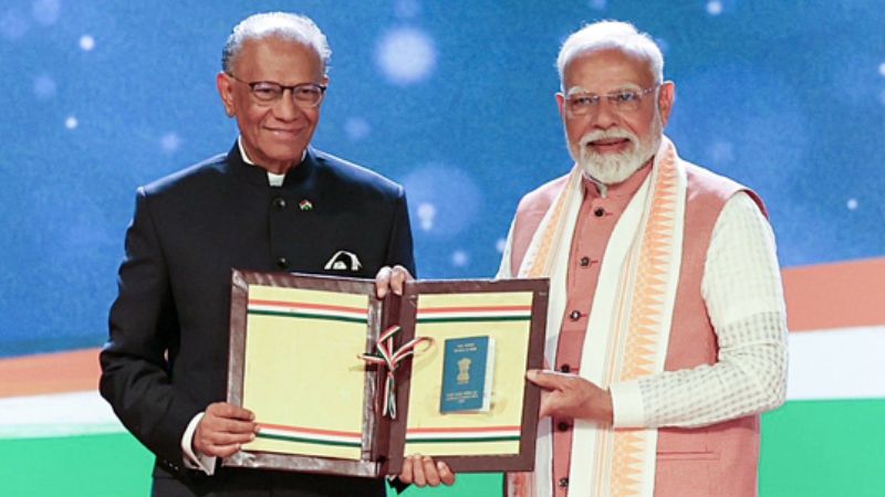 tfipost's tweet card. India Mauritius sign 8 MoUs during the bilateral meeting between PM Narendra Modi and his Mauritian counterpart, Navinchandra...