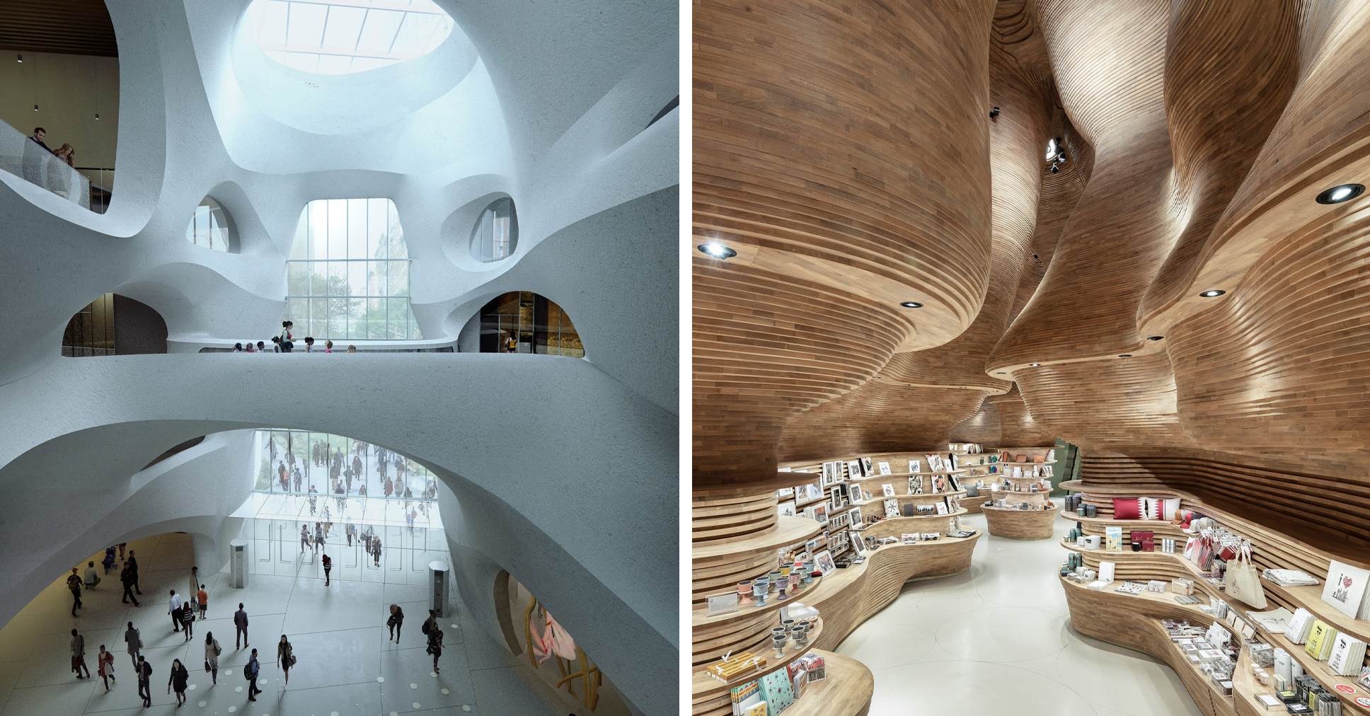 Architizer's tweet card. These nine projects use architectural scenography as a conceptual tool to create impactful environments and to imagine a better world. 