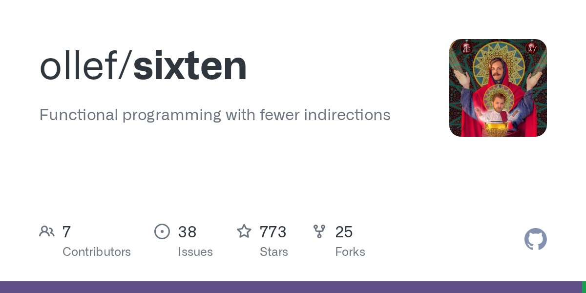 luctielen's tweet card. Functional programming with fewer indirections. Contribute to ollef/sixten development by creating an account on GitHub.