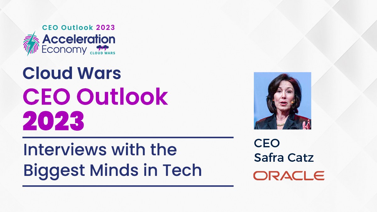 bobevansIT's tweet card. In this CEO Cloud Outlook Series analysis, Bob Evans looks at Oracle CEO Safra Catz's recent comments, which highlight why customers are at the center of the company's universe, as well as what they...