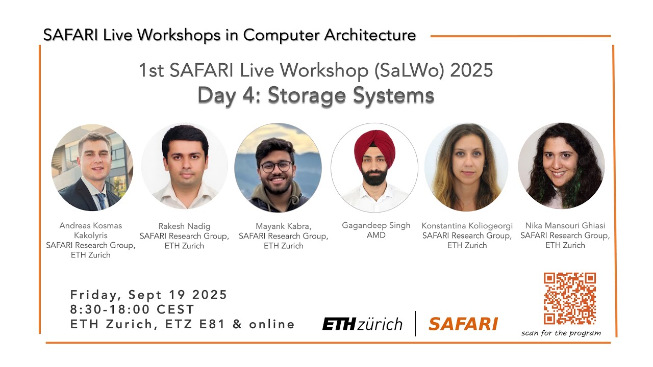 SAFARI_ETH_CMU's tweet card. 1st SAFARI Live Workshop (SaLWo) on Storage Systems
