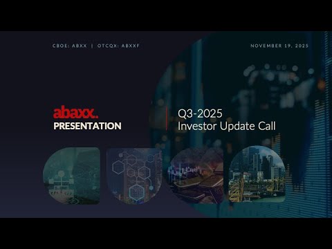 abaxx_tech's tweet card. Abaxx Technologies Q3 2025 Investor Update Call