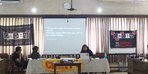 Gypsyshutter's tweet card. Chinmayi Naik (Working Peoples' Coalition in India) was one of the CADTM delegates at the 9th CADTM South Asia meeting in Colombo, Sri Lanka (2nd - 4th december 2022) . She made a presentation about…