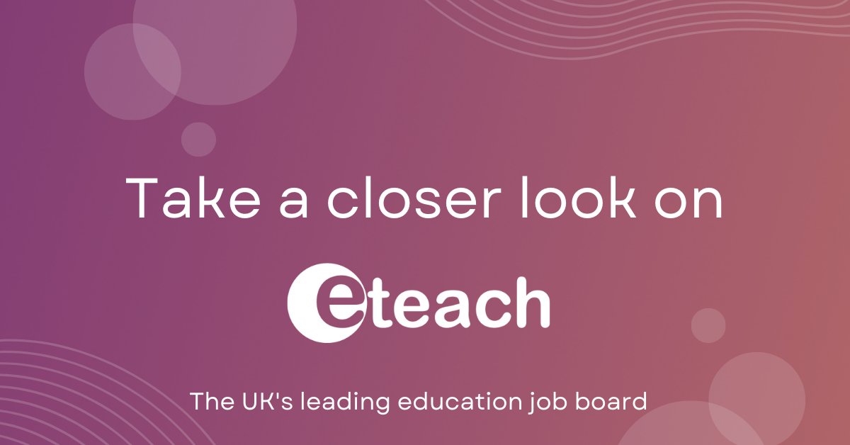 cm_codling's tweet card. The Eteach Group is an EdTech software and services company, dedicated to providing education recruitment solutions for teachers and support staff to connect directly with schools online and find the...