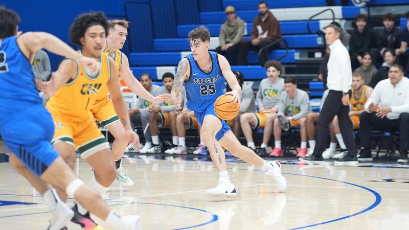 CSUSM_MBB's tweet card. The Cal State San Marcos men's basketball team (1-2) dropped a 75-61 decision to No. 7 Point Loma (3-0) on Wednesday night at Golden Gym.