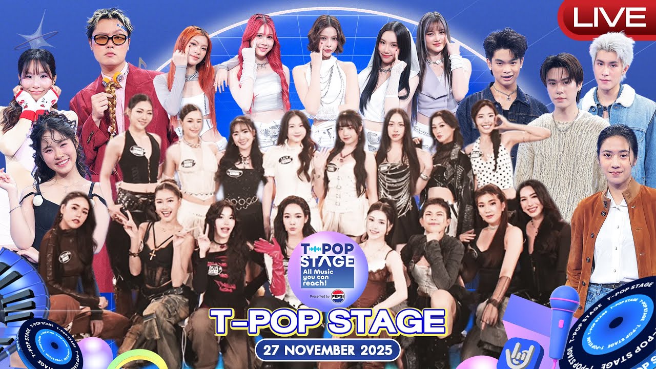 Saintsup_Latino's tweet card. Live | #T-POP Stage presented by PEPSI | 27 พ.ย. 68