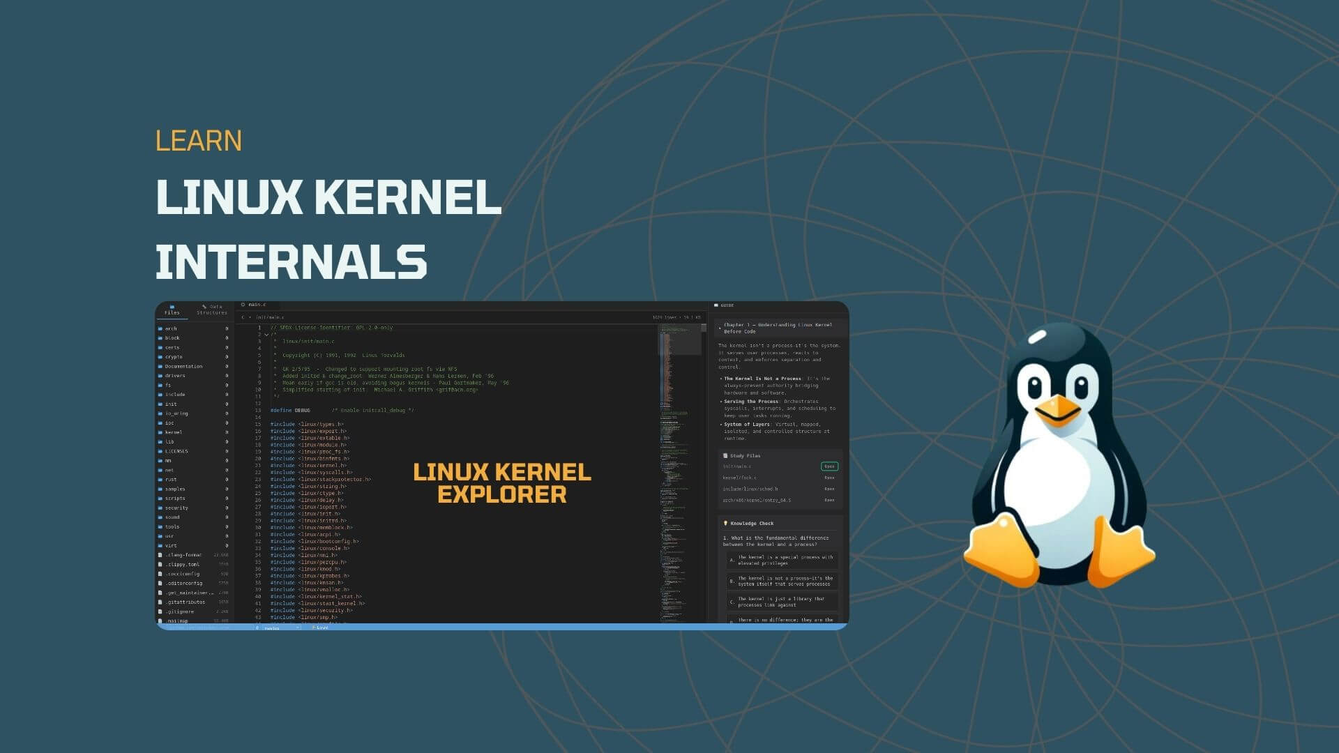 ostechnix's tweet card. Learn Linux Kernel internals using Linux Kernel Explorer, a free website that helps you explore the Linux kernel in a structured way.