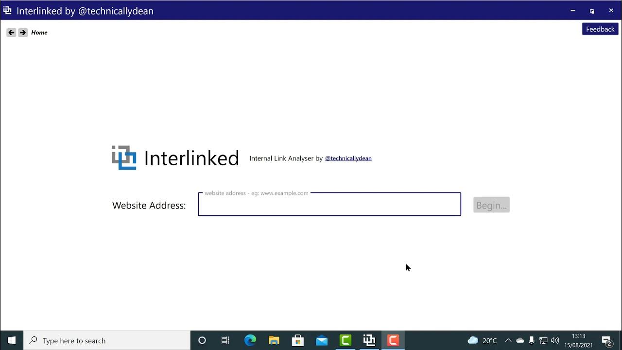 technicallydean's tweet card. Interlinked SEO Internal Link Crawler - Tutorial