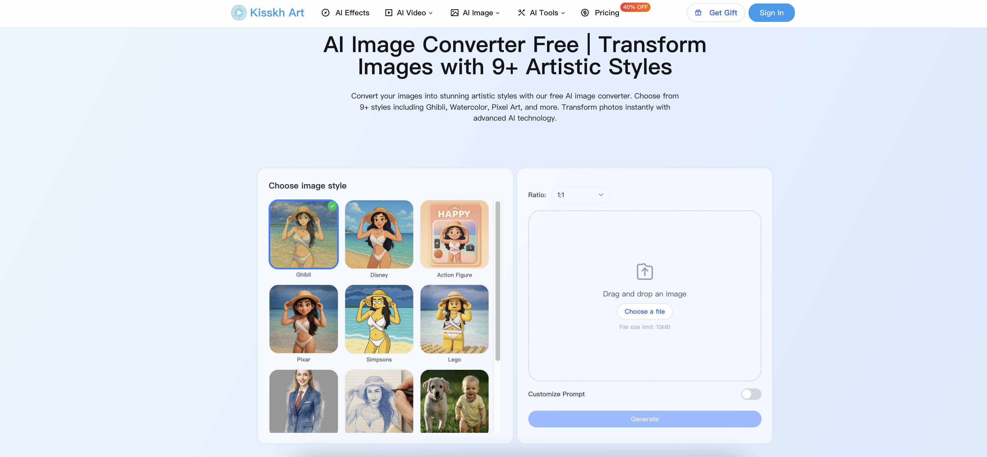 aitoolsonline's tweet card. AI Image Converter transforms photos into 12+ artistic styles instantly using advanced GPT-4o technology.