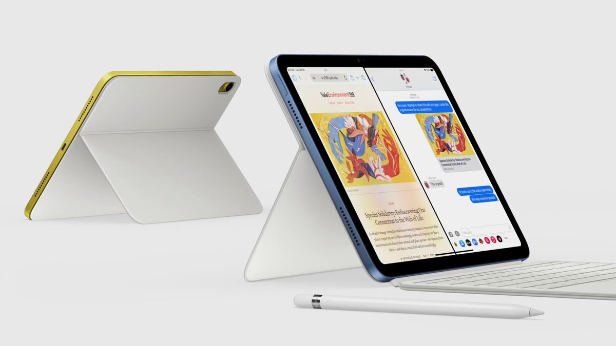 canaltech's tweet card. iPad (10ª geração) ganha nova versão na China após 11 meses do lançamento global, abandonando chip físico de operadora para adotar eSIM